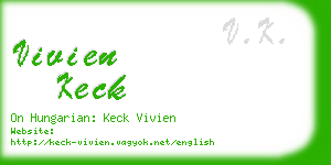 vivien keck business card